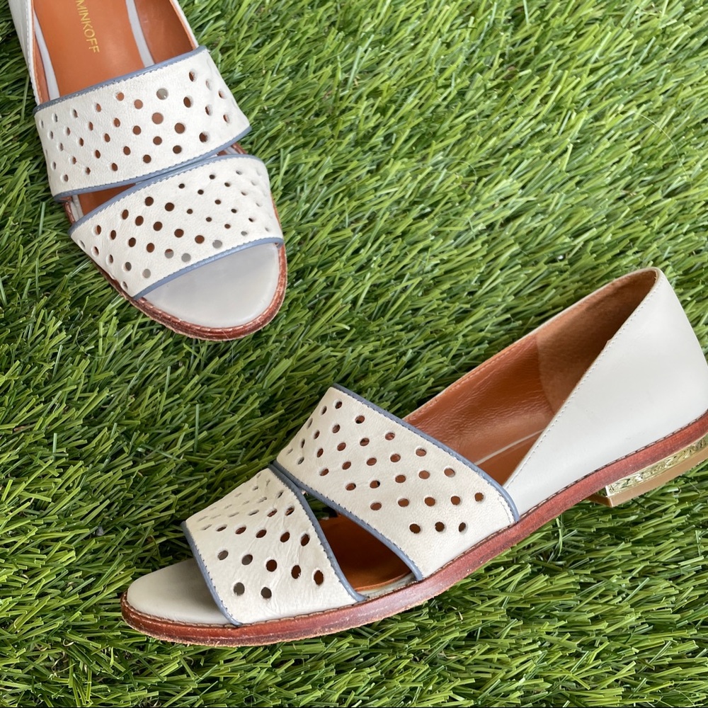Rebecca Minkoff Women's Sadie Perforated Leather Flats  - 7.5M